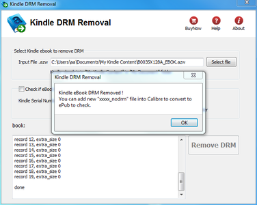 Kindle DRM Removal