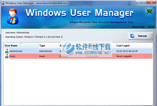 Windows User Manage