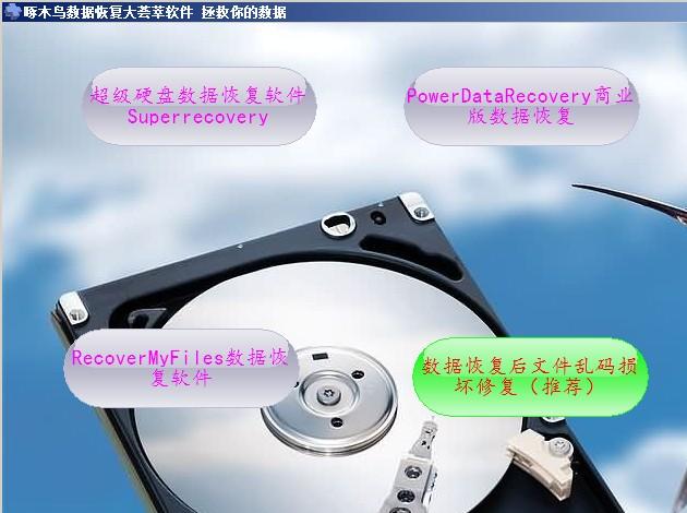 啄木鸟数据恢复大荟萃软件