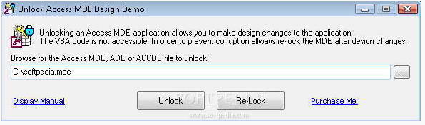 Unlock Access MDE Design
