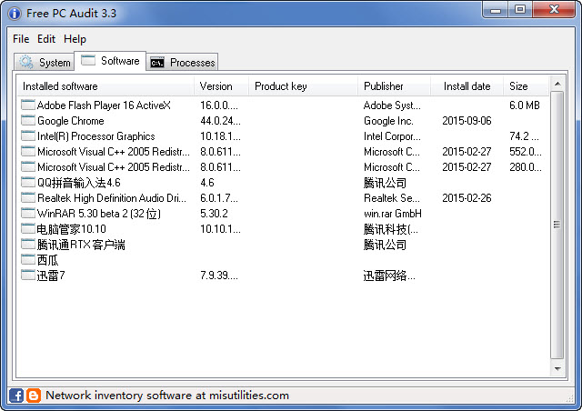 Free PC Audit��Ӳ����Ϣ�鿴����