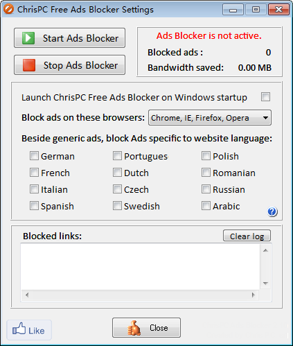 ChrisPC Free Ads Blocker