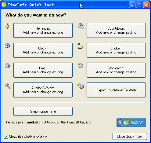 TimeLeft倒数马表