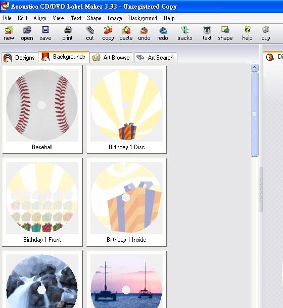 Acoustica CD/DVD Label Maker
