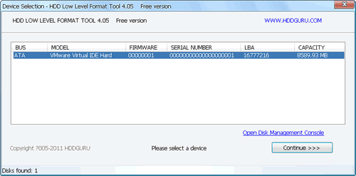 HDD Low Level Format Tool