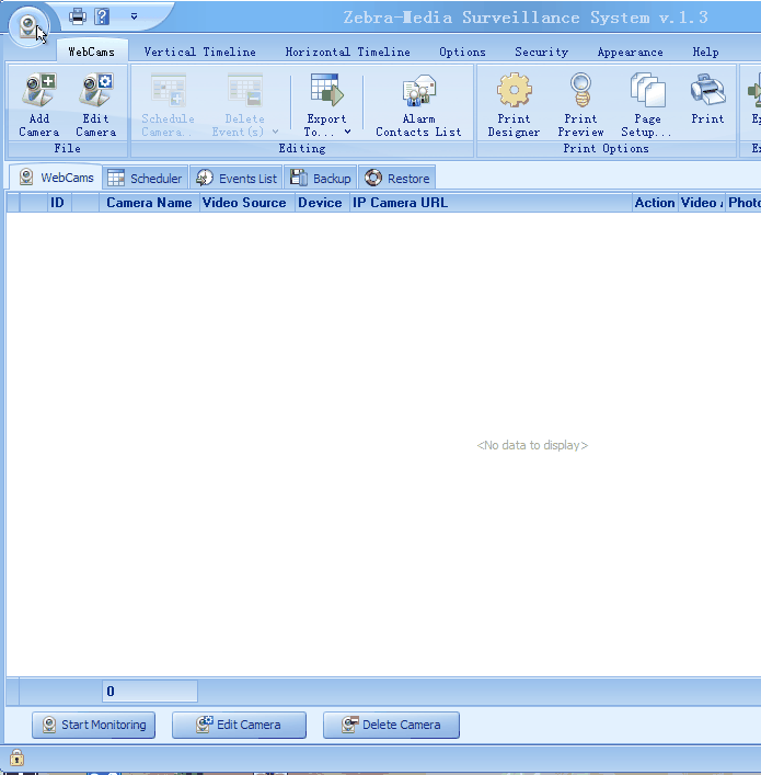 Zebra-Media Surveillance System