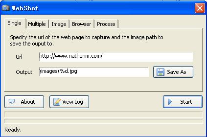 WebShot网站拍成照片或缩略图