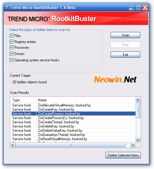 Trend Micro RootkitBuster