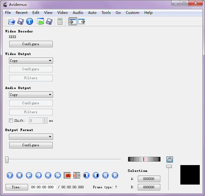 Avidemux�����Ƶ�༭����