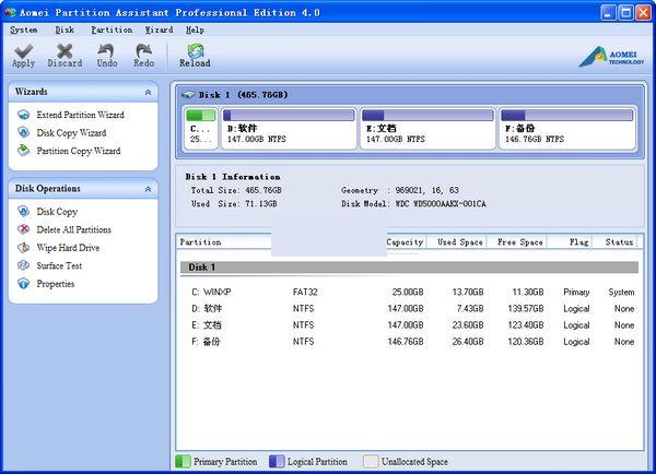 Aomei Partition Assistan