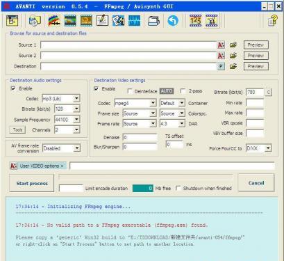 Avanti(ffmpeg控制选项)
