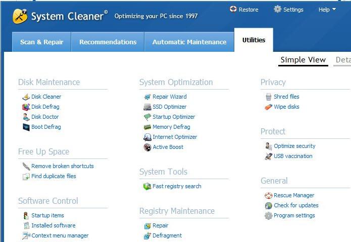 Windows System Cleaner