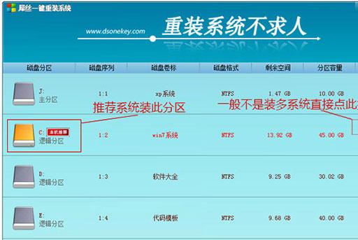 屌丝一键重装系统软件