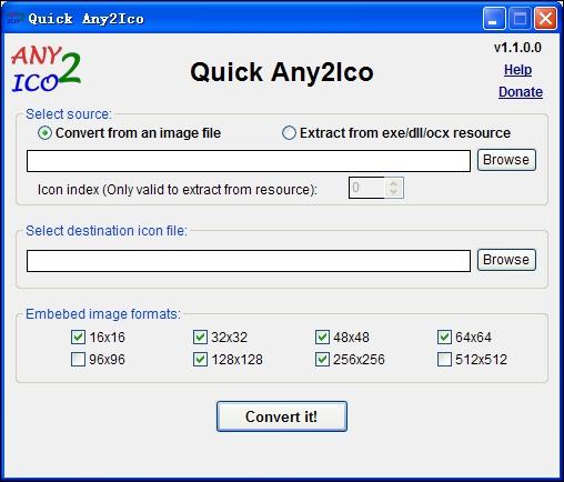 Quick Any2Ico