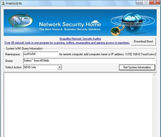 FreeSysInfo查看系统综合信息