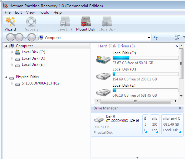 Hetman Partition Recovery