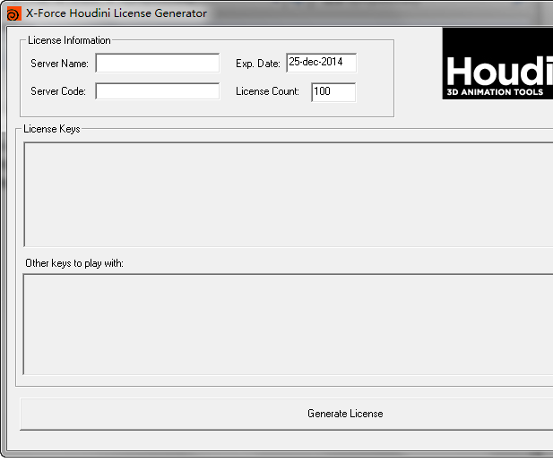 Houdini 12.5注册机