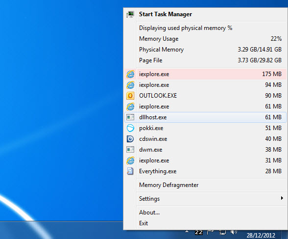 CPU内存监控(MiTeC InfoBar)