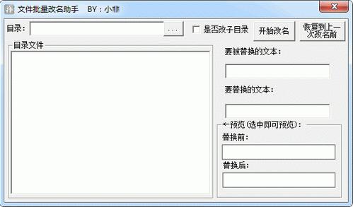 小非文件批量改名助手
