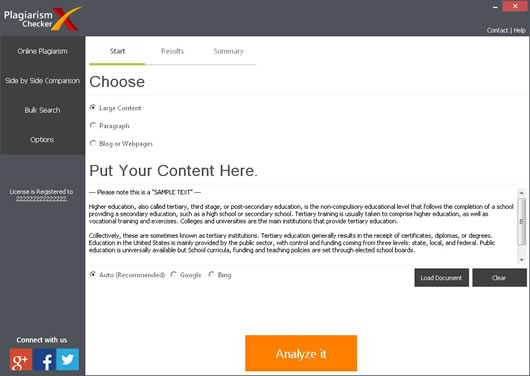 Plagiarism Checker X