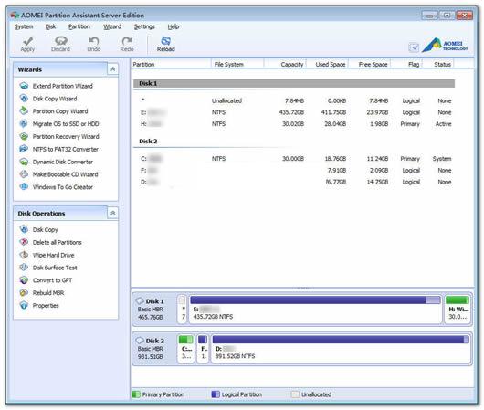 AOMEI Partition Assistant Server