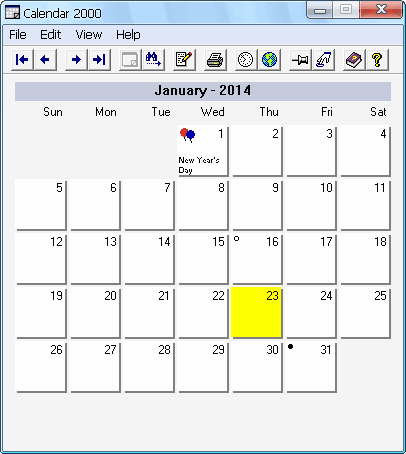 Calendar 2000(桌面万年历)