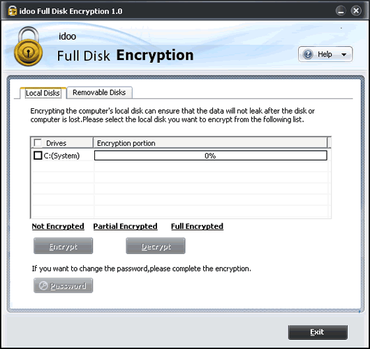 idoo Full Disk Encrytion
