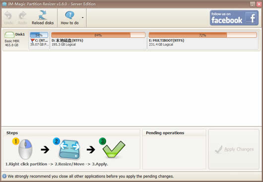 IM-Magic Partition Resizer Server Edition