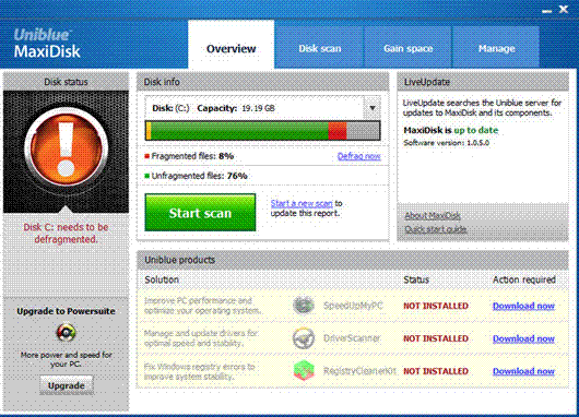 Uniblue MaxiDisk 2014