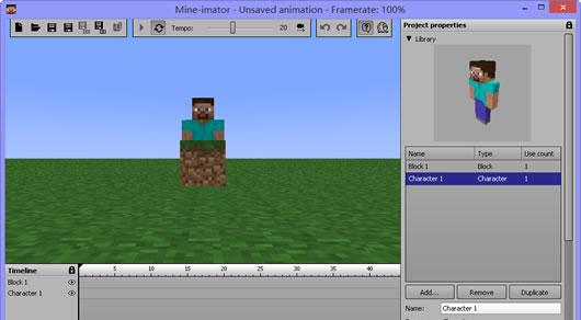 动画制作软件(Mine-imator)