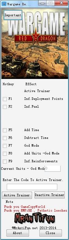 战争游戏红龙多功能修改器