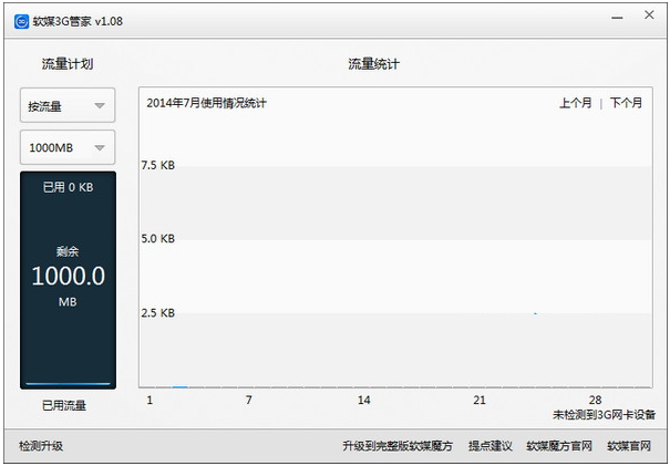 软媒3G管家(3G无线网卡管理工具)