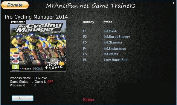 职业自行车队经理2014无限修改器