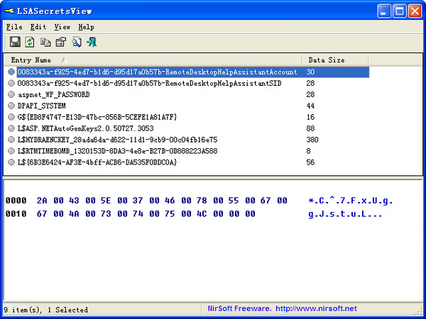 LSASecretsView�ƽ�ϵͳ����������