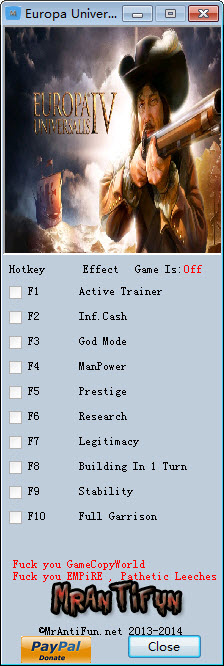 欧陆风云4修改器+9