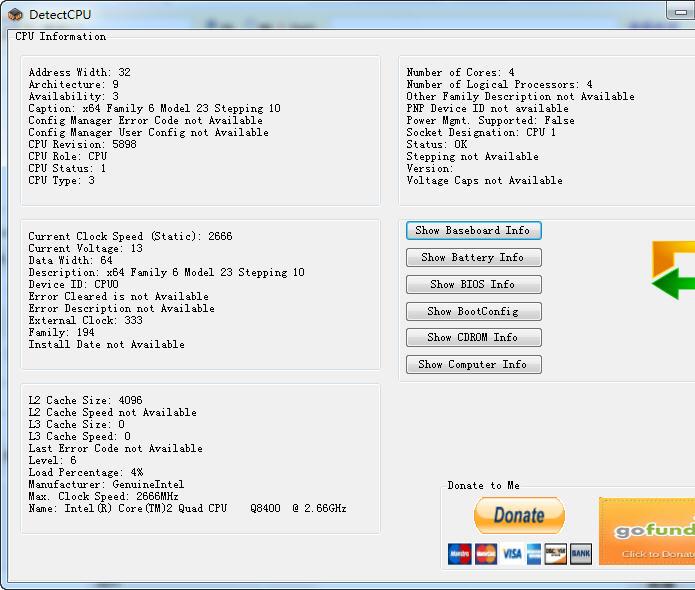 DetectCPU(��ϸ���CPU��Ϣ����)