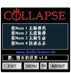 崩溃毁灭的世界无限修改器