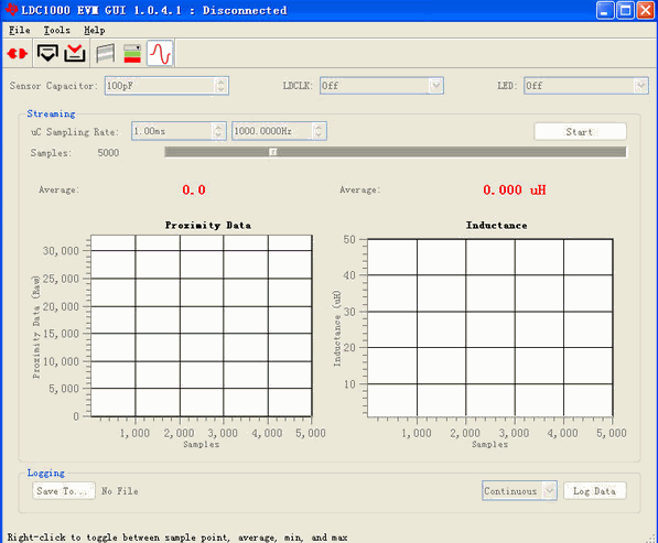 电感到数字转换器LDC1000 EVM GUI驱动