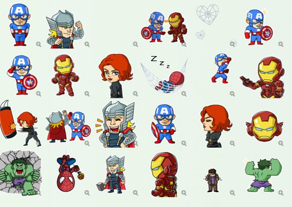 漫威英雄QQ表情包24