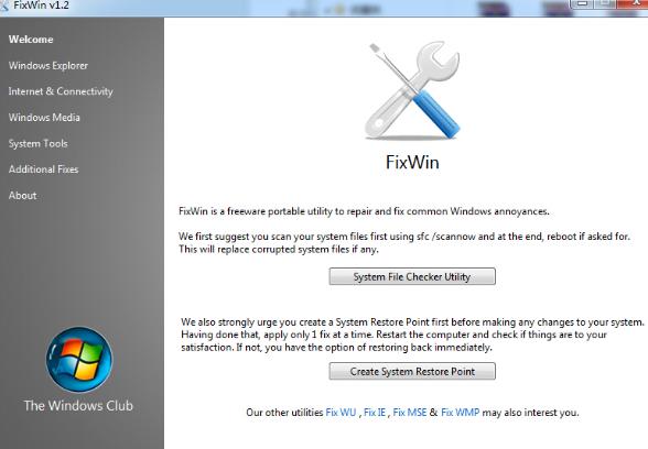 FixWin ϵͳ�޸�����