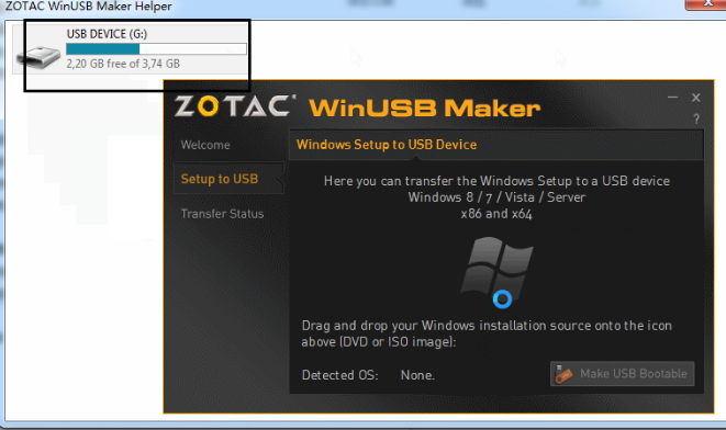 ZOTAC WinUSB Maker