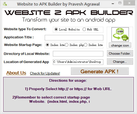 Website to APK Builder