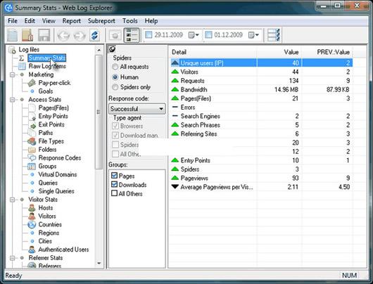 ExactTrend Web Log Explorer