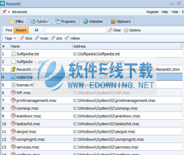 RecentX���ʼ�¼��ѯ����