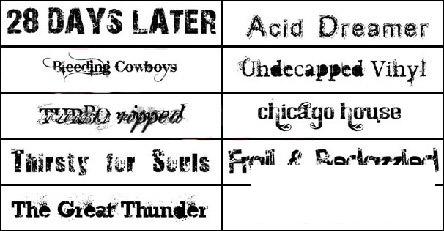 喷溅英文字体25套
