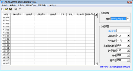 科纳威KN-919对讲机写频工具