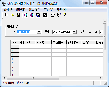威而威VEV-3288S编程写频工具