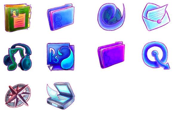 梦幻色彩系列电脑图标