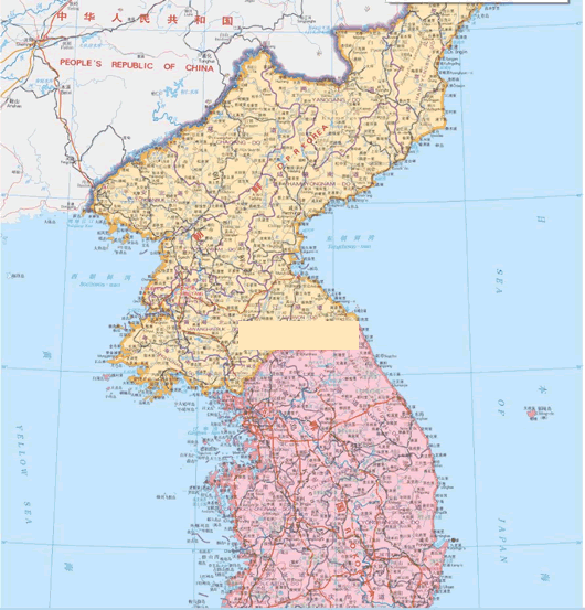 韩国地图全图