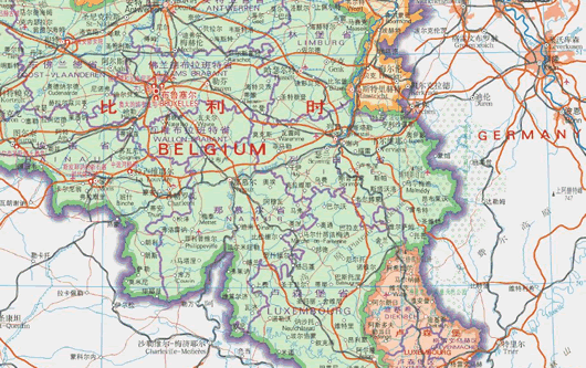卢森堡地图